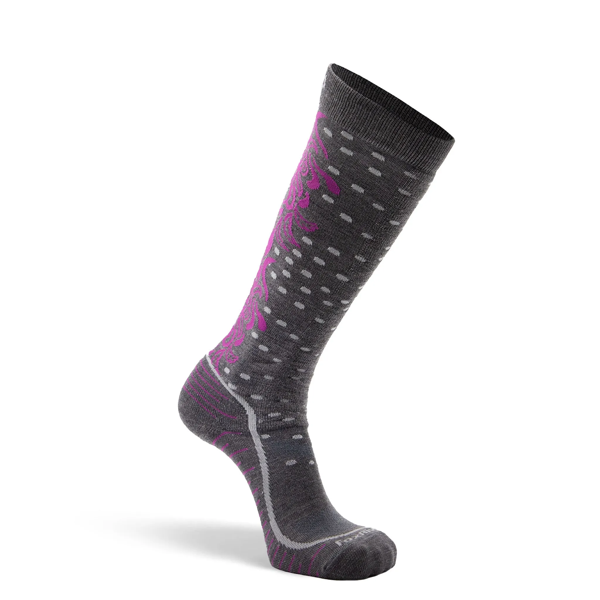 Women's Falling Leaf Lightweight Over-the-Calf Ski and Snowboard Sock sold by Fox River product image thumbnail 4