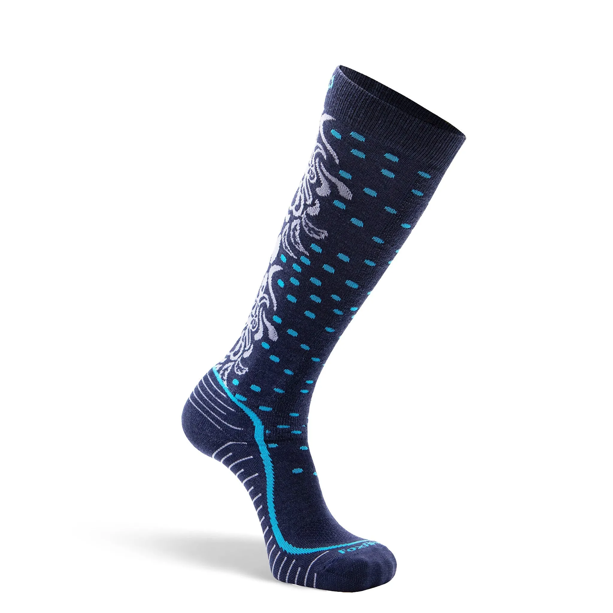 Women's Falling Leaf Lightweight Over-the-Calf Ski and Snowboard Sock sold by Fox River product image thumbnail 5