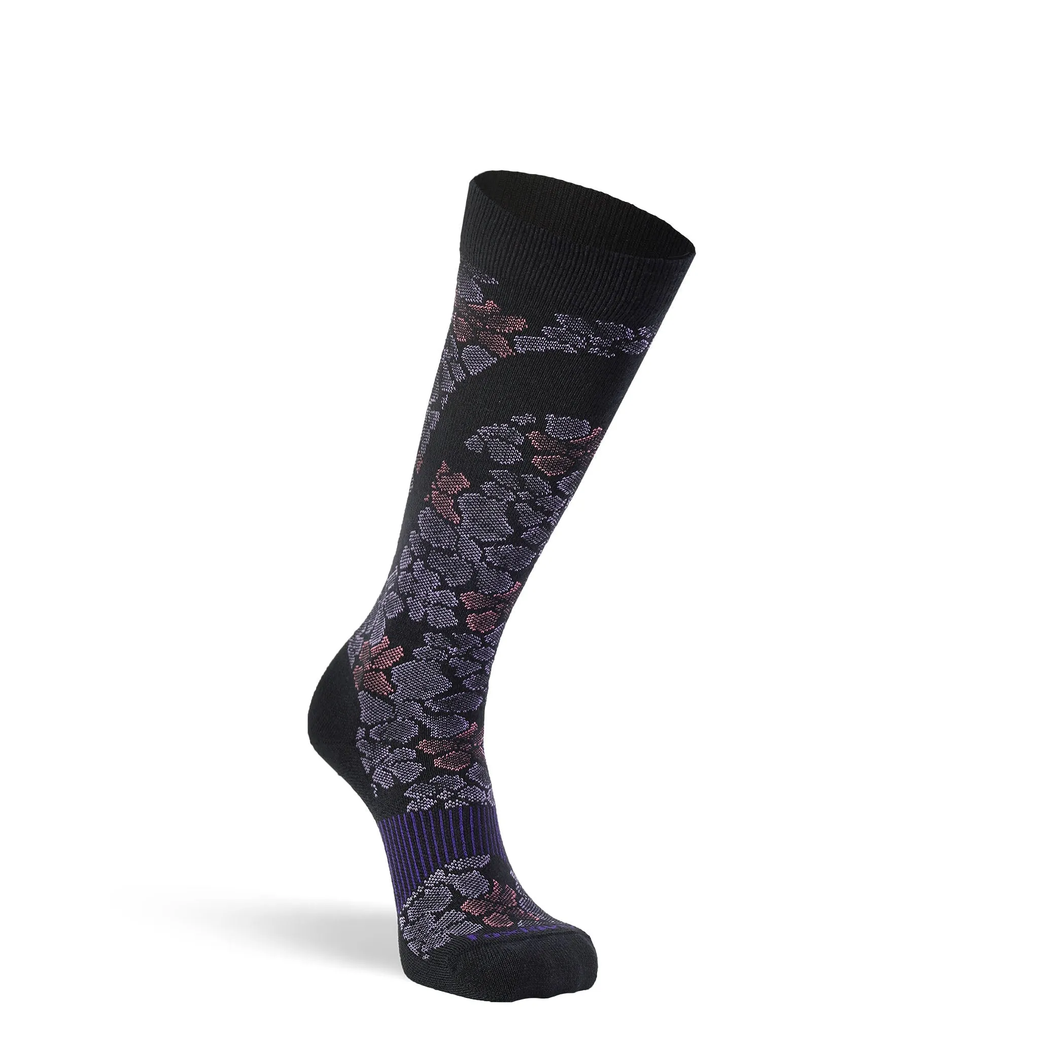 Women's Flower Power Ultra-Lightweight Over-the-Calf Ski and Snowboard Sock sold by Fox River product image thumbnail 3
