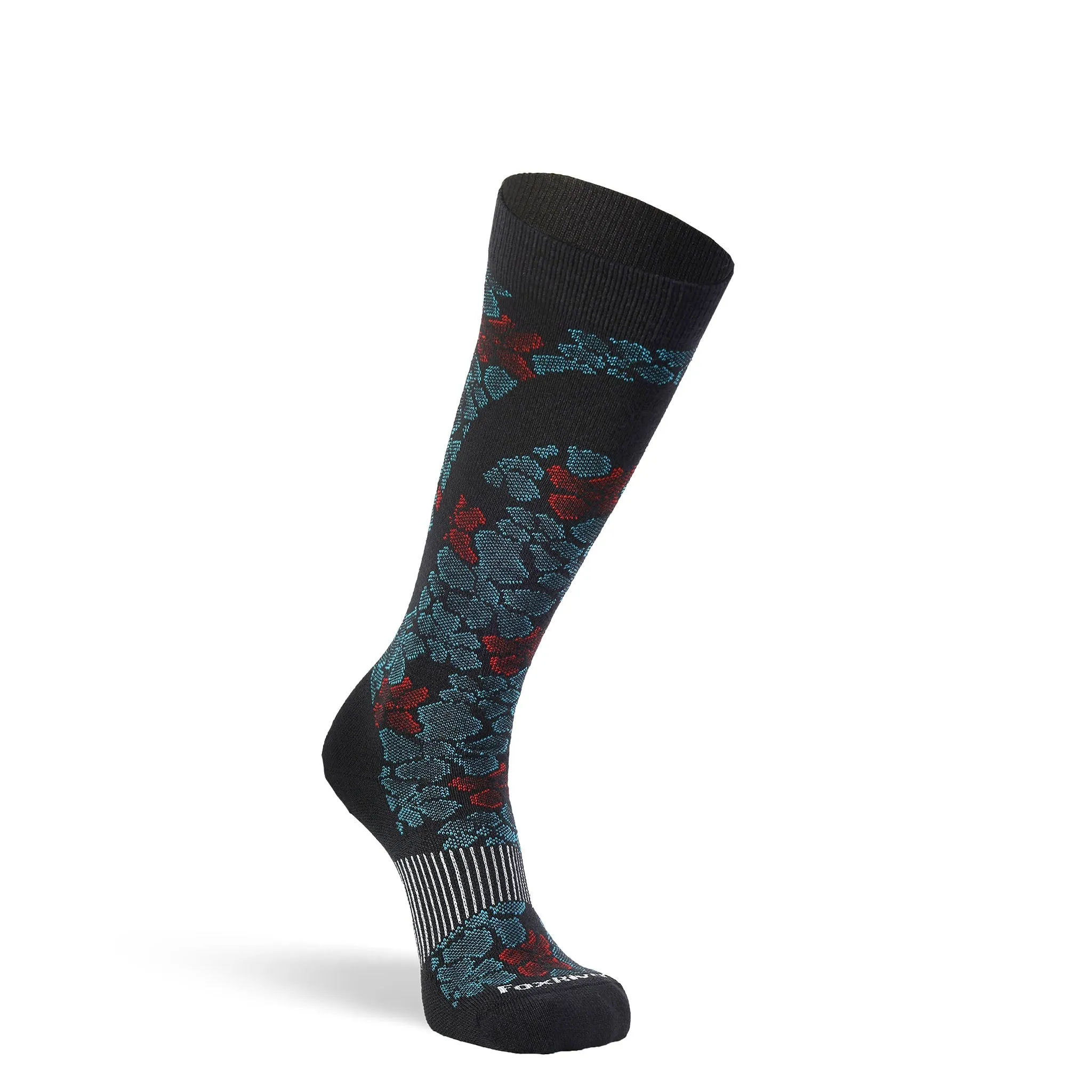 Women's Flower Power Ultra-Lightweight Over-the-Calf Ski and Snowboard Sock sold by Fox River