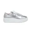 Palazzo: Silver Leather sold by Sole Bliss