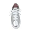 Palazzo: Silver Leather sold by Sole Bliss