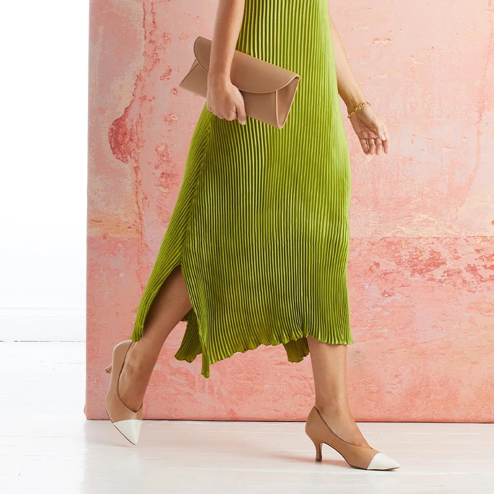 Cora: Nude & Cream Leather sold by Sole Bliss product image thumbnail 2