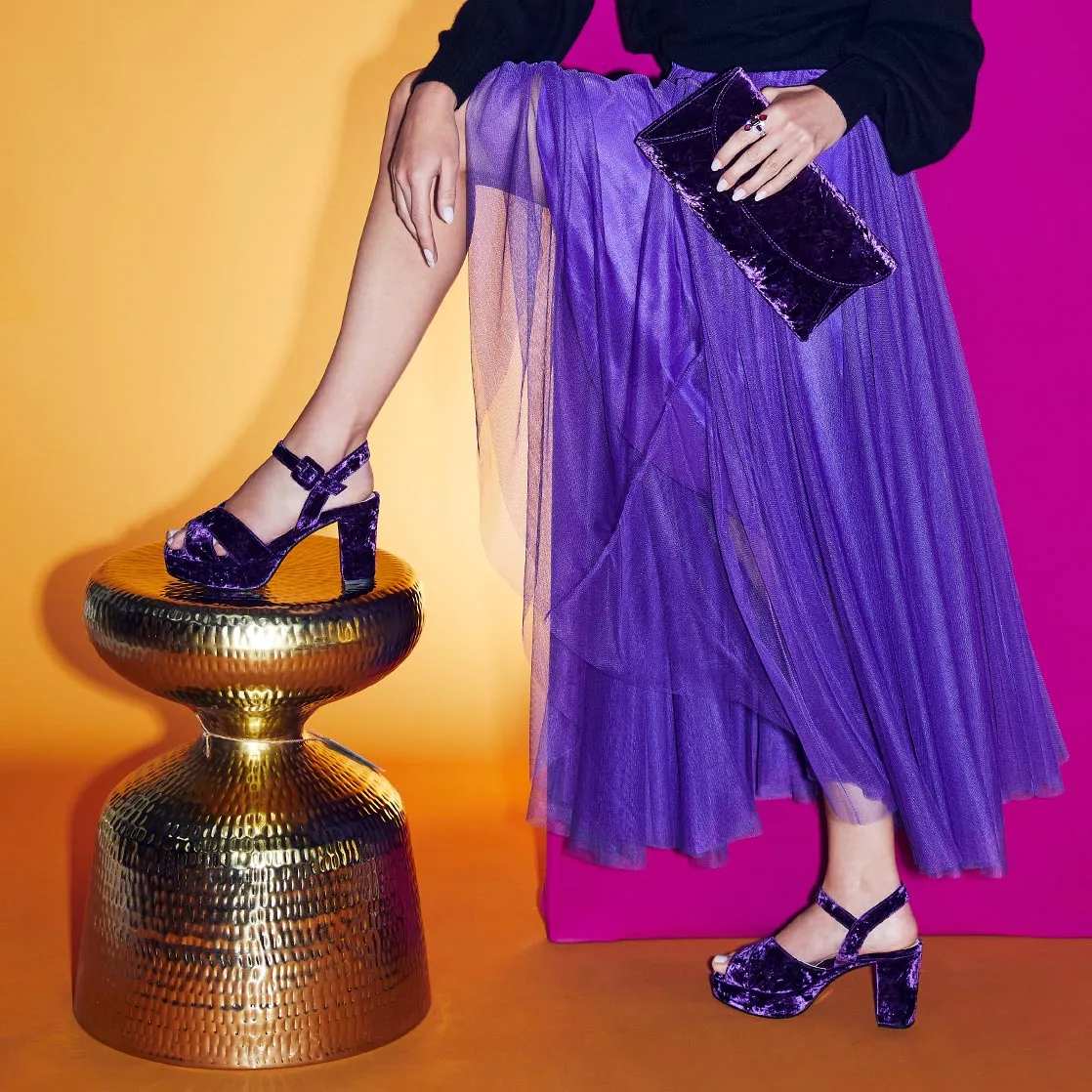 Ruby: Luxe Purple Velvet sold by Sole Bliss product image thumbnail 2