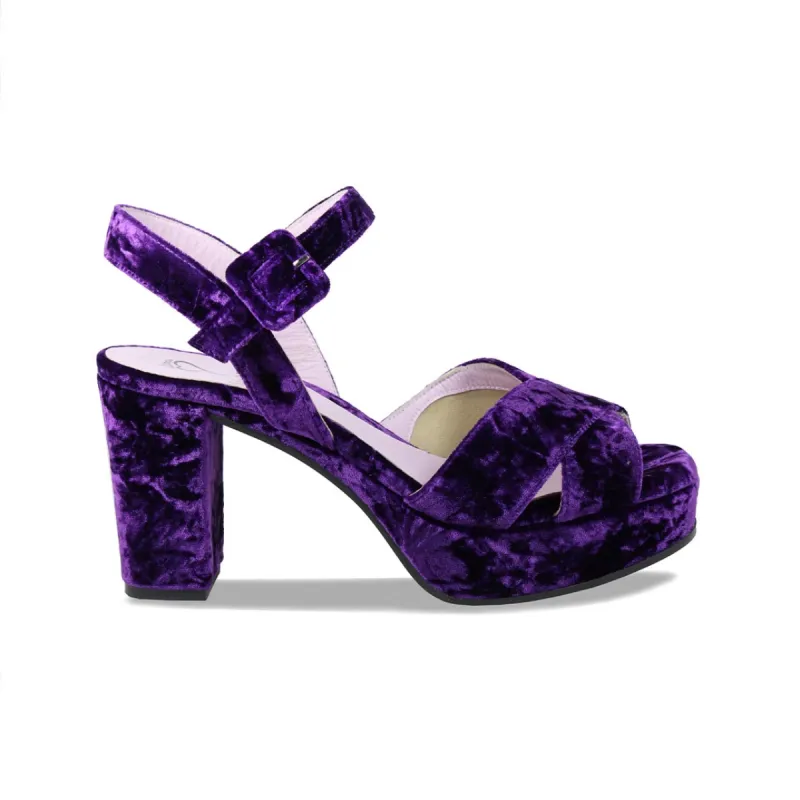 Ruby: Luxe Purple Velvet sold by Sole Bliss