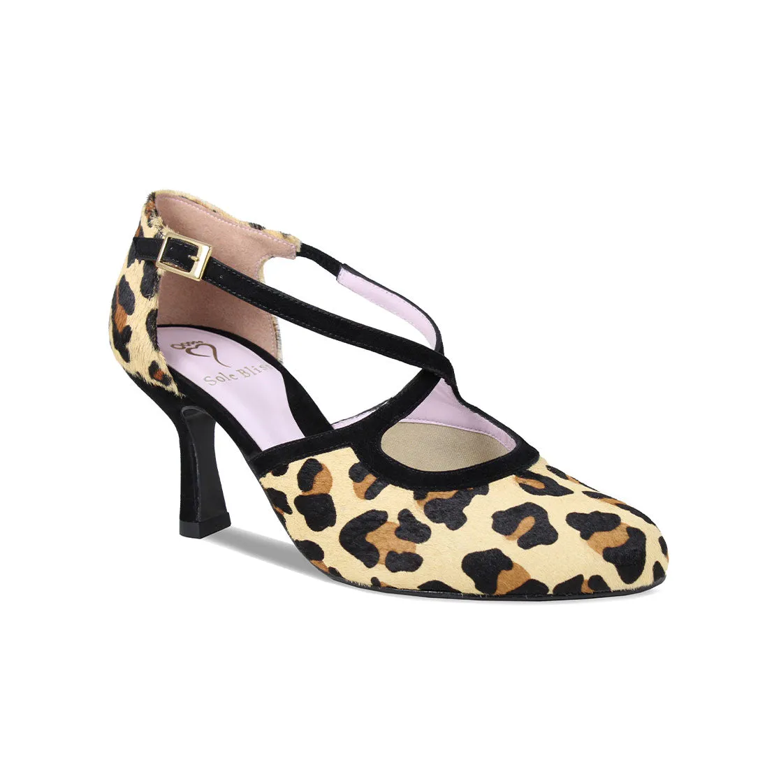 Meredith: Luxe Leopard & Black Suede sold by Sole Bliss product image thumbnail 3