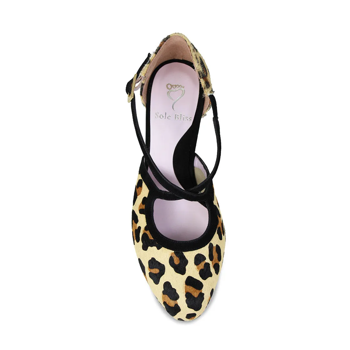 Meredith: Luxe Leopard & Black Suede sold by Sole Bliss product image thumbnail 5