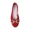Lydia: Cherry Red Suede sold by Sole Bliss