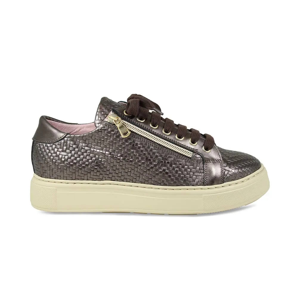 Feather: Bronze Weave Leather sold by Sole Bliss