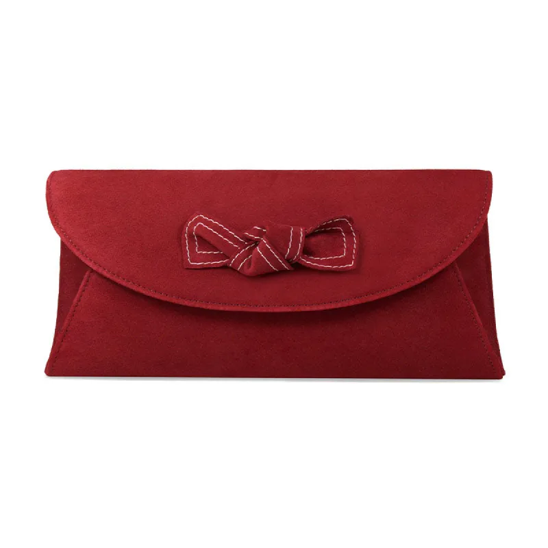 Jenna-Kat: Cherry Red Suede sold by Sole Bliss