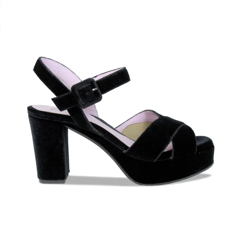 Ruby: Luxe Black Velvet sold by Sole Bliss