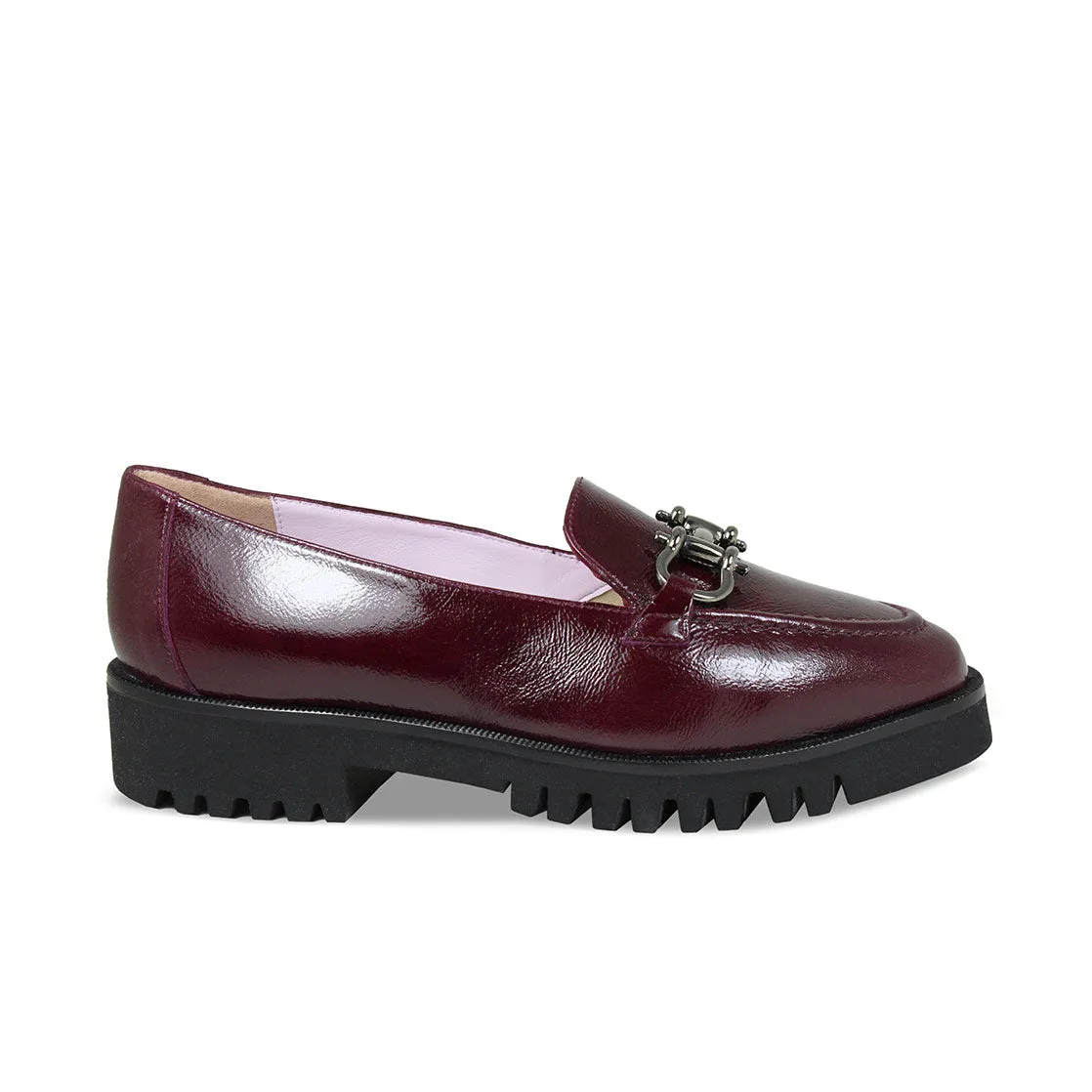 Terri: Bordeau Patent Leather sold by Sole Bliss