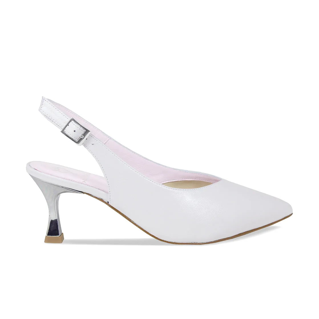 Audrey: Pale Grey Leather sold by Sole Bliss