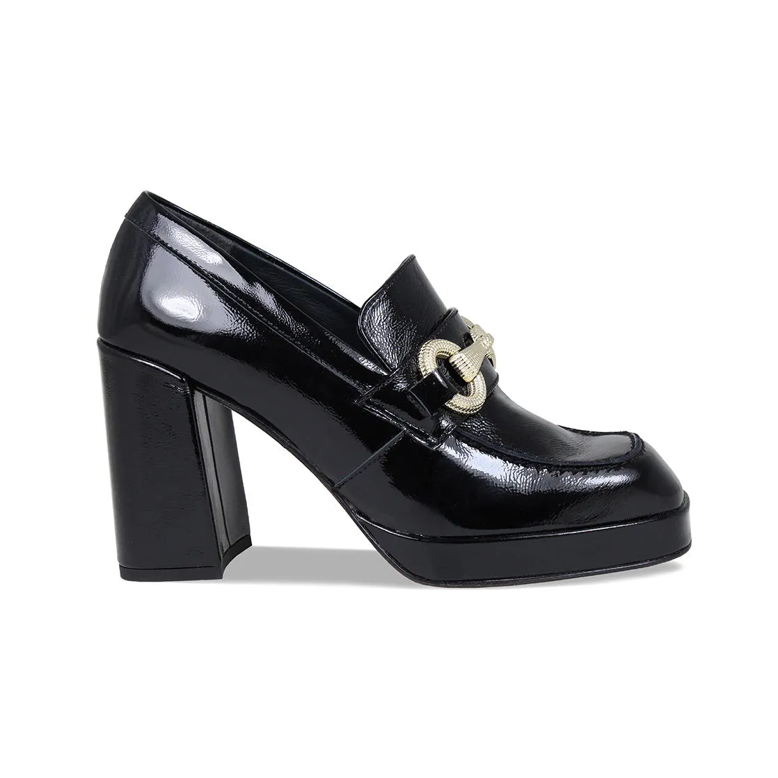 Genevieve: Black Patent Leather sold by Sole Bliss