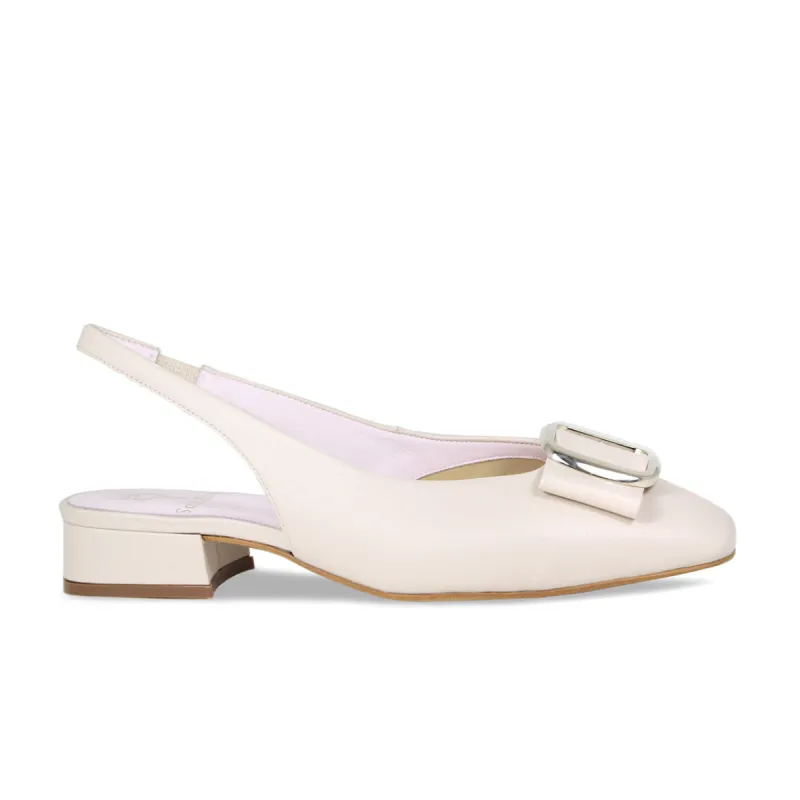 Faith: Cream Leather sold by Sole Bliss