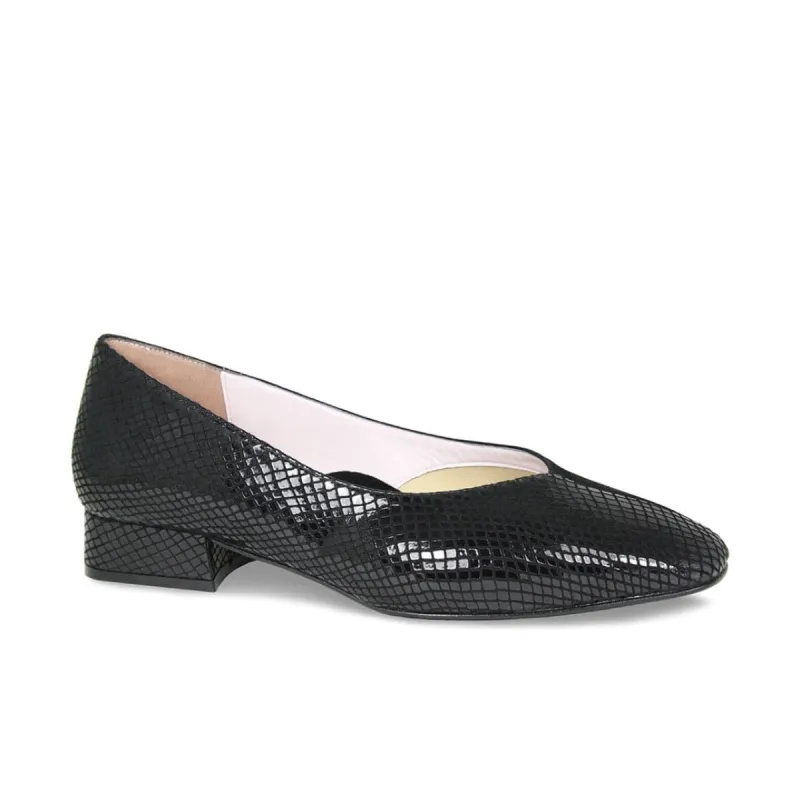 Florence: Black Suede & Snake sold by Sole Bliss