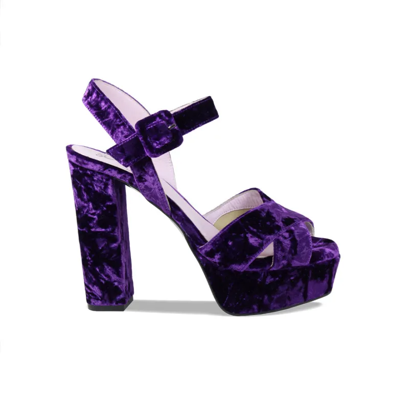 Remy: Luxe Purple Velvet sold by Sole Bliss