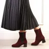 Fern: Bordeau Suede sold by Sole Bliss