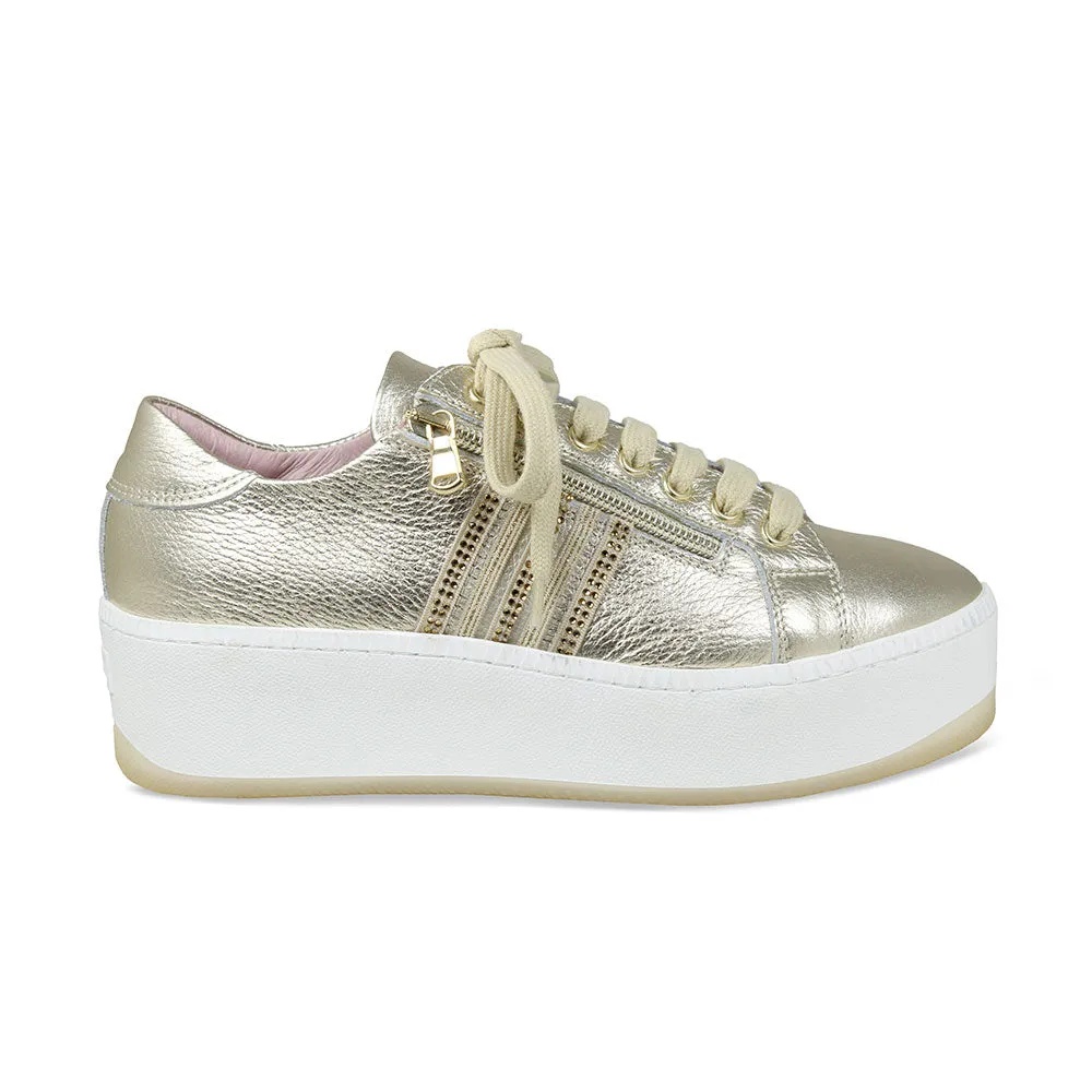 Disco: Gold Leather sold by Sole Bliss