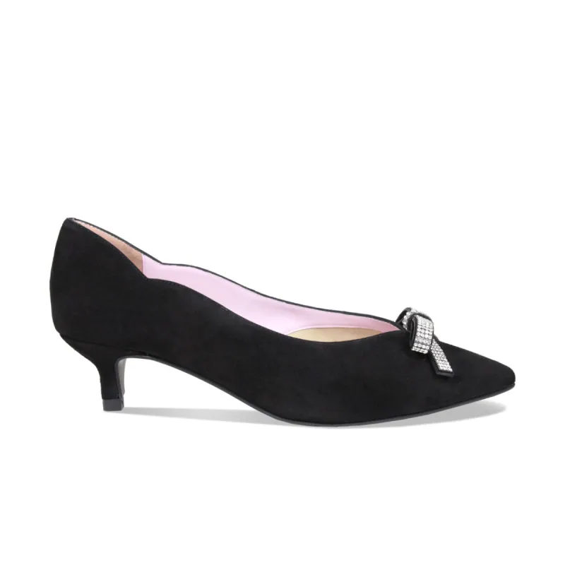 Kylie: Black Suede & Diamante sold by Sole Bliss