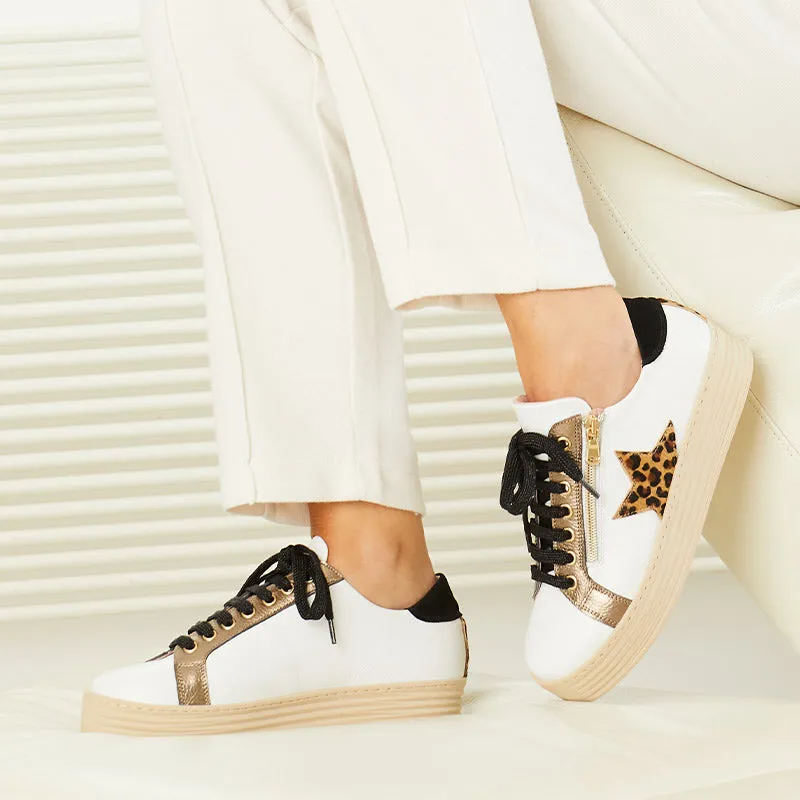Hampton Star: White, Bronze & Leopard sold by Sole Bliss product image thumbnail 3