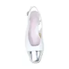 Venus: White & Silver Leather sold by Sole Bliss