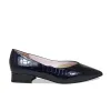 Sydney: Navy Croc Patent Leather sold by Sole Bliss
