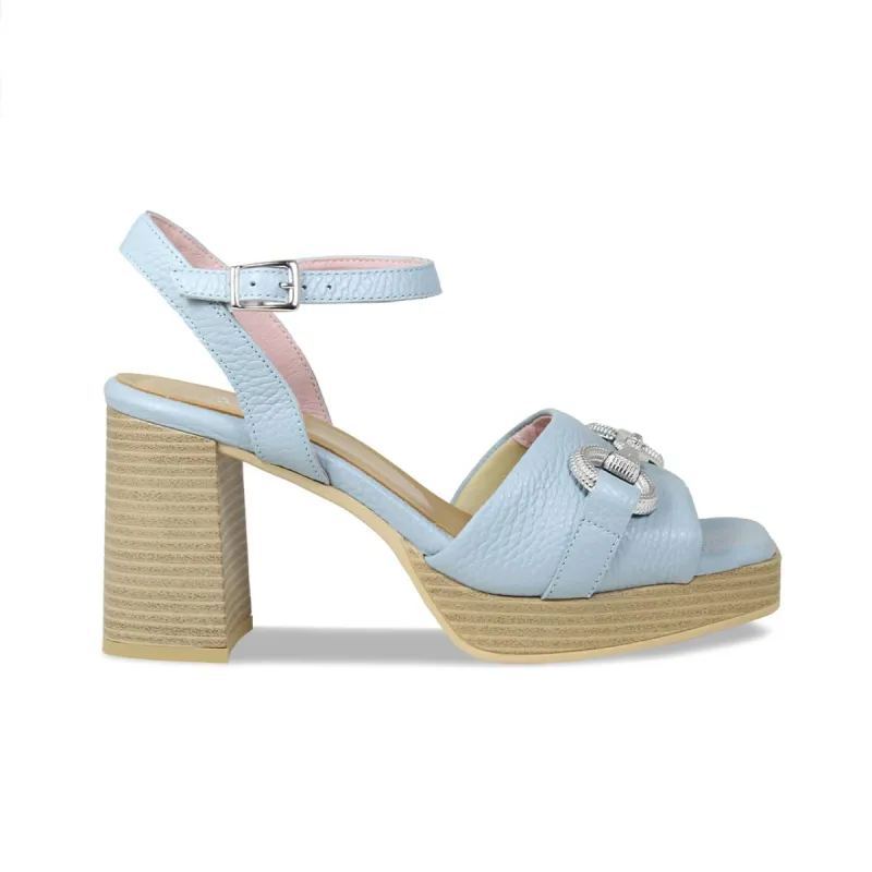 Selma: Pale Blue Leather sold by Sole Bliss