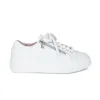 Palazzo: White Leather sold by Sole Bliss