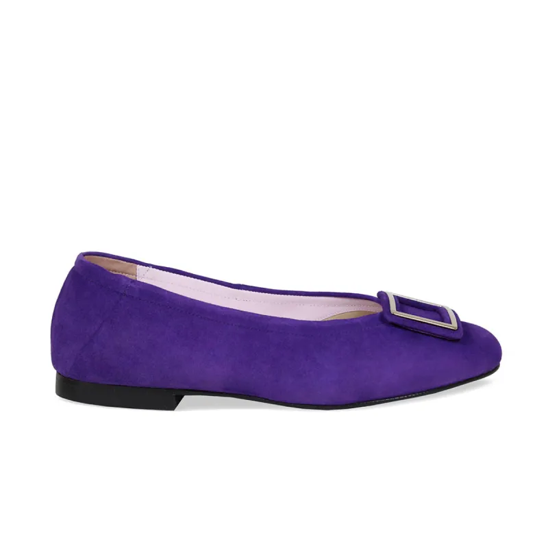 Lizzie: Purple Suede sold by Sole Bliss