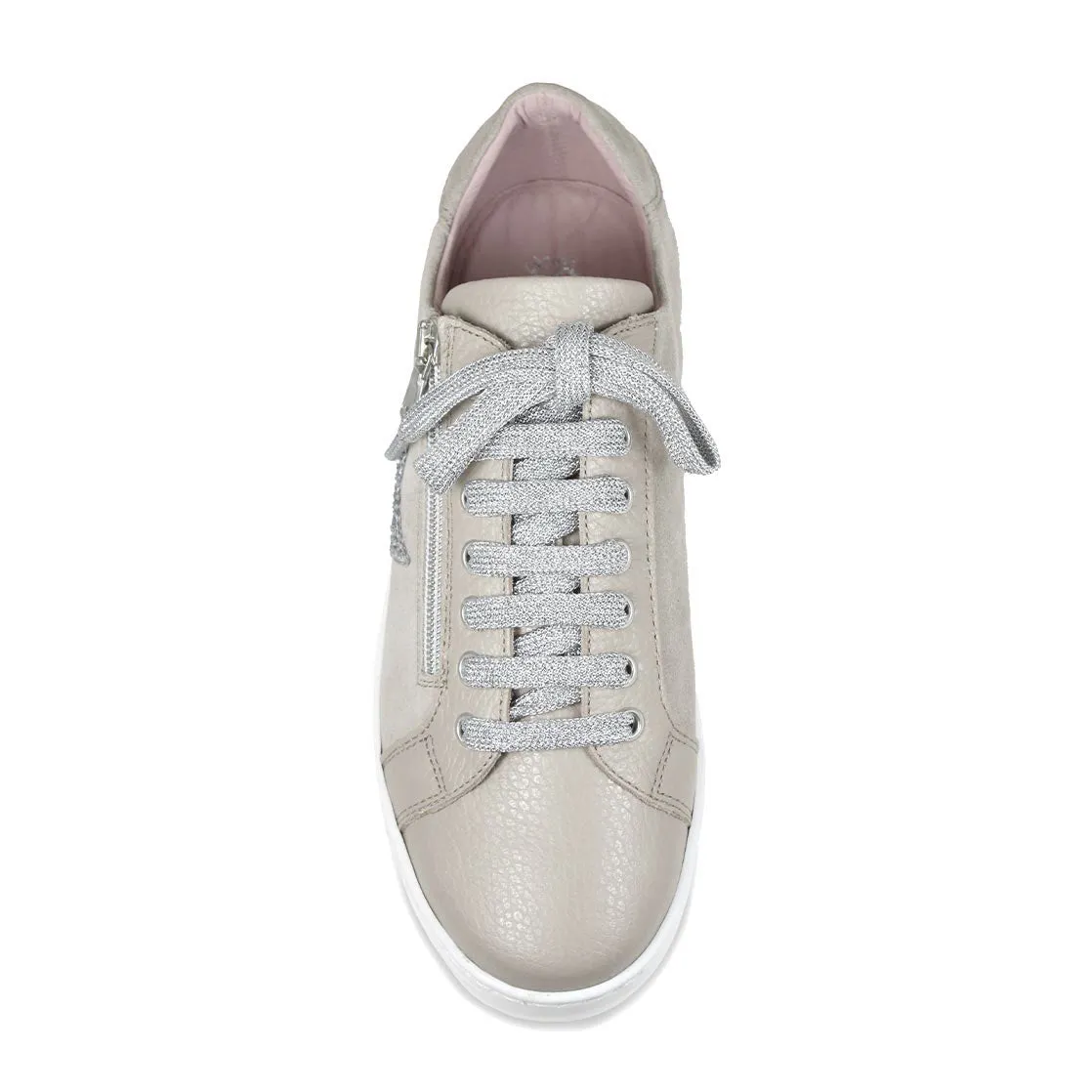 Star: Pale Taupe Leather & Suede sold by Sole Bliss product image thumbnail 3