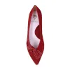 Katie: Cherry Red Suede sold by Sole Bliss