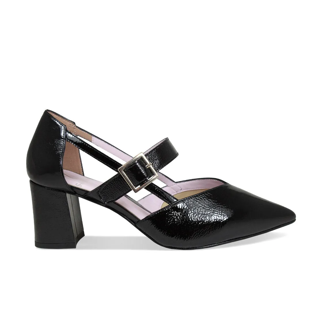 Chloe: Black Patent Leather sold by Sole Bliss