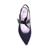 Corinne: Navy Suede & Patent sold by Sole Bliss