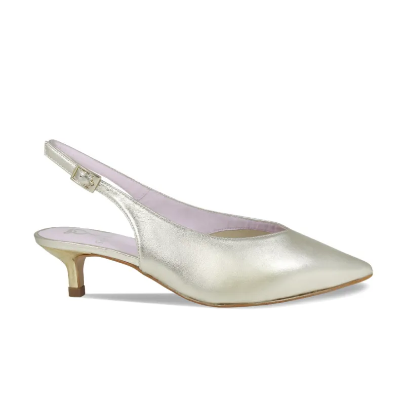 Kara: Gold Leather sold by Sole Bliss
