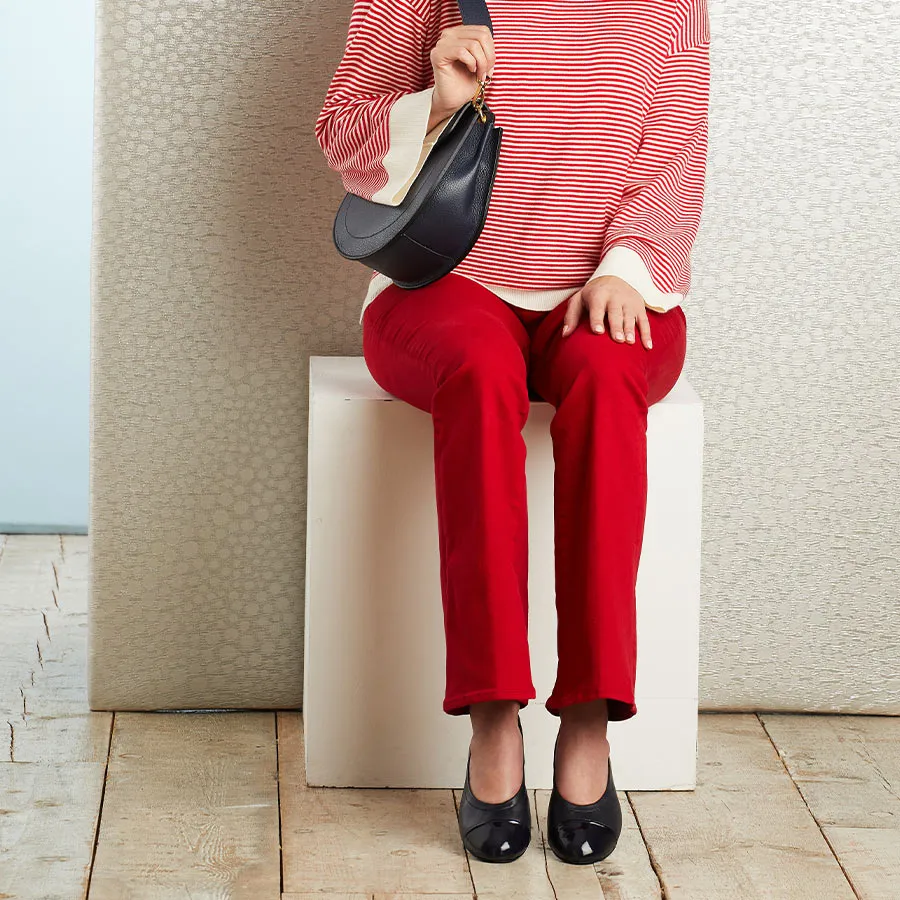 Luna: Navy Leather & Patent sold by Sole Bliss product image thumbnail 4