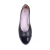 Luna: Navy Leather & Patent sold by Sole Bliss