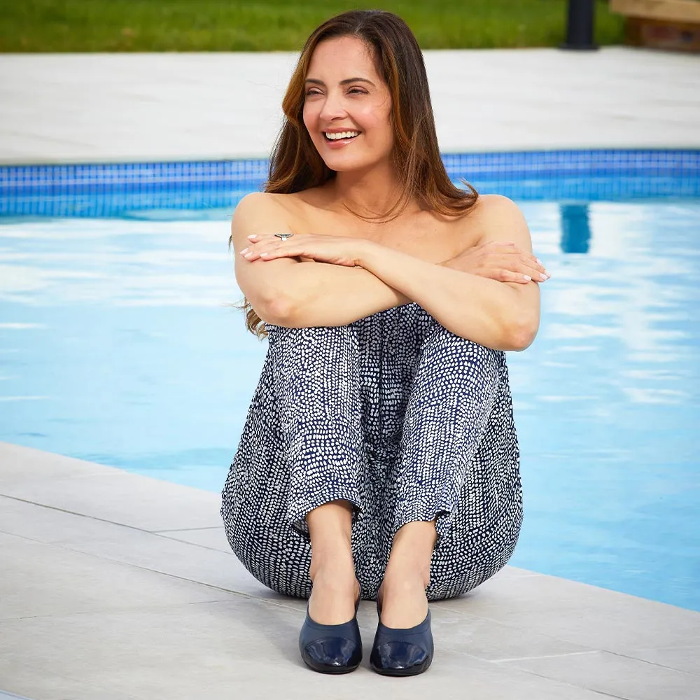 Luna: Navy Leather & Patent sold by Sole Bliss product image thumbnail 2