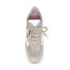 Electra: Taupe & White Leather sold by Sole Bliss