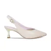 Audrey: Cream Leather sold by Sole Bliss