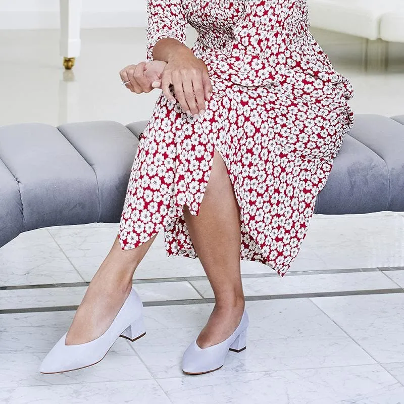 Ingrid: Pale Grey Suede sold by Sole Bliss product image thumbnail 3