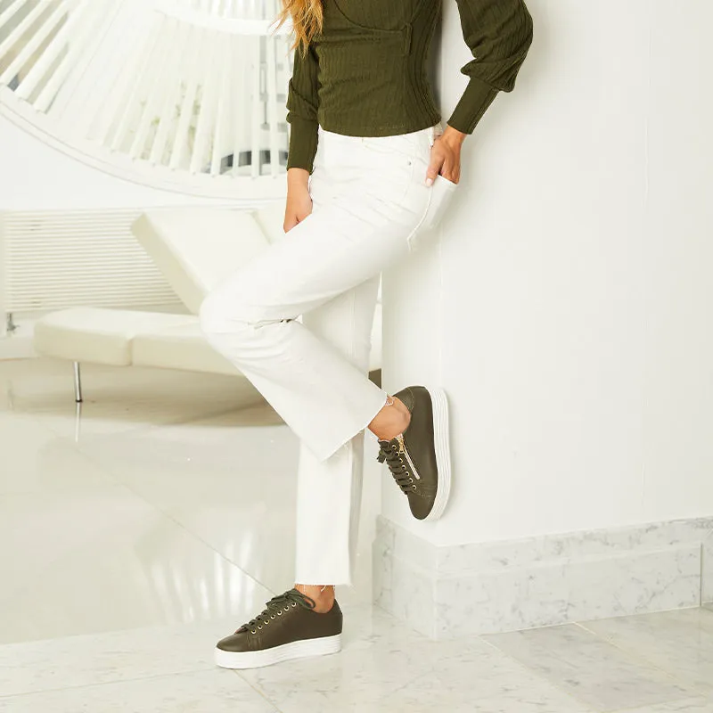 Hero: Khaki Leather sold by Sole Bliss product image thumbnail 4