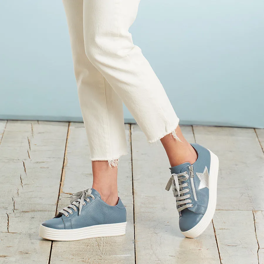 Star: Denim Leather sold by Sole Bliss product image thumbnail 2