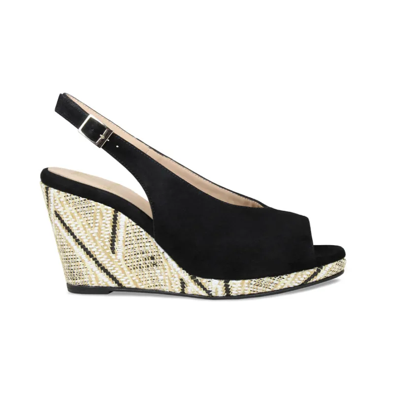 Whitney: Black Suede sold by Sole Bliss