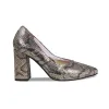 Paloma: Metallic Snake Print Leather sold by Sole Bliss