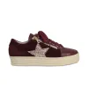 Hampton Star: Bordeau Leather & Glitter sold by Sole Bliss