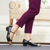 Nancy: Black & Gold Leather sold by Sole Bliss