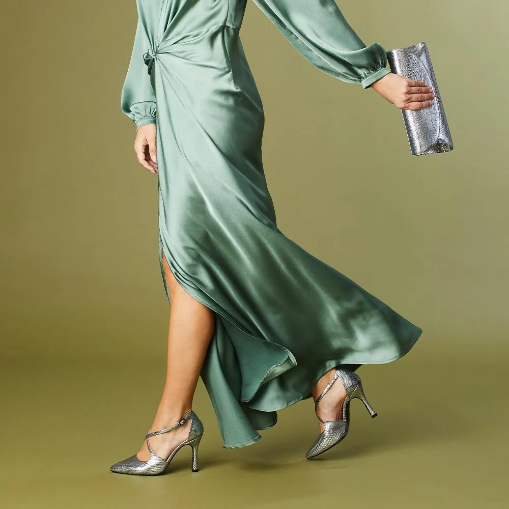 Poet: Silver Snake Print Leather sold by Sole Bliss product image thumbnail 2