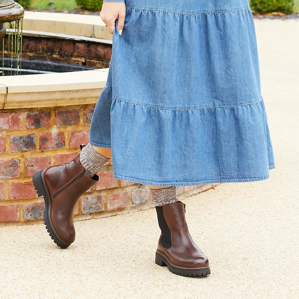 Roxy: Chestnut Leather sold by Sole Bliss product image thumbnail 4