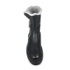 Wonder: Black Leather & Shearling sold by Sole Bliss